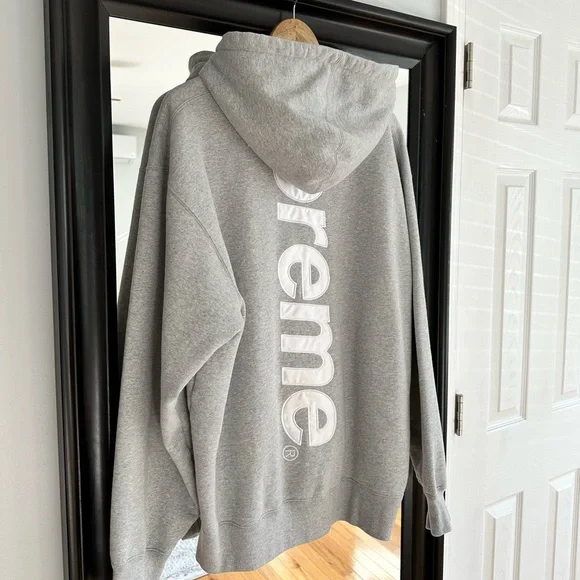 Supreme Satin Applique Sweatpans M グレー Supreme Satin Applique Sweatpant グレー M